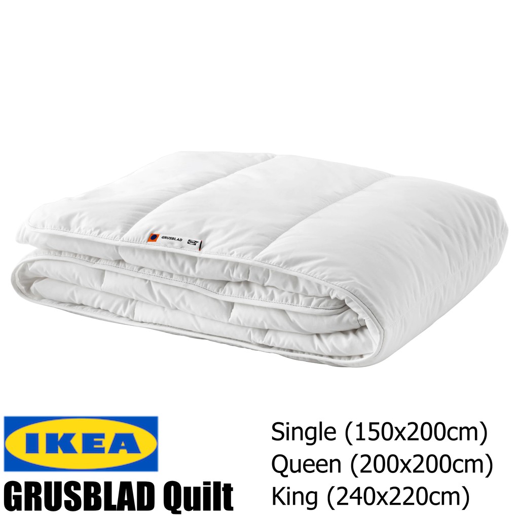 Ikea Grusblad Single Queen King Size Quilt Duvet Shopee Malaysia