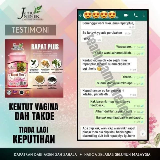 Jamu Rapat Plus Jamu Nenek Shopee Malaysia