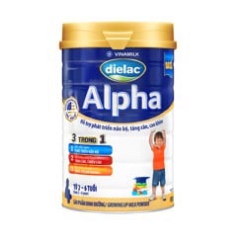 [GENUINE] Vinamilk Dielac Alpha 3 Powdered Milk Box Of 900g (Supports Brain Development