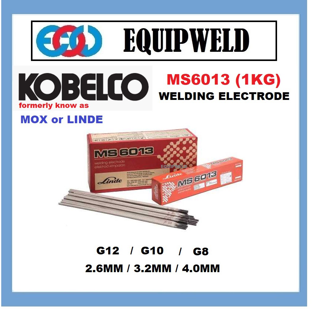 KOBELCO MS6013 WELDING ELECTRODE (1KG) (G12 2.6MM G10 3.2MM G8 4.0MM) MOX LINDE Shopee Malaysia