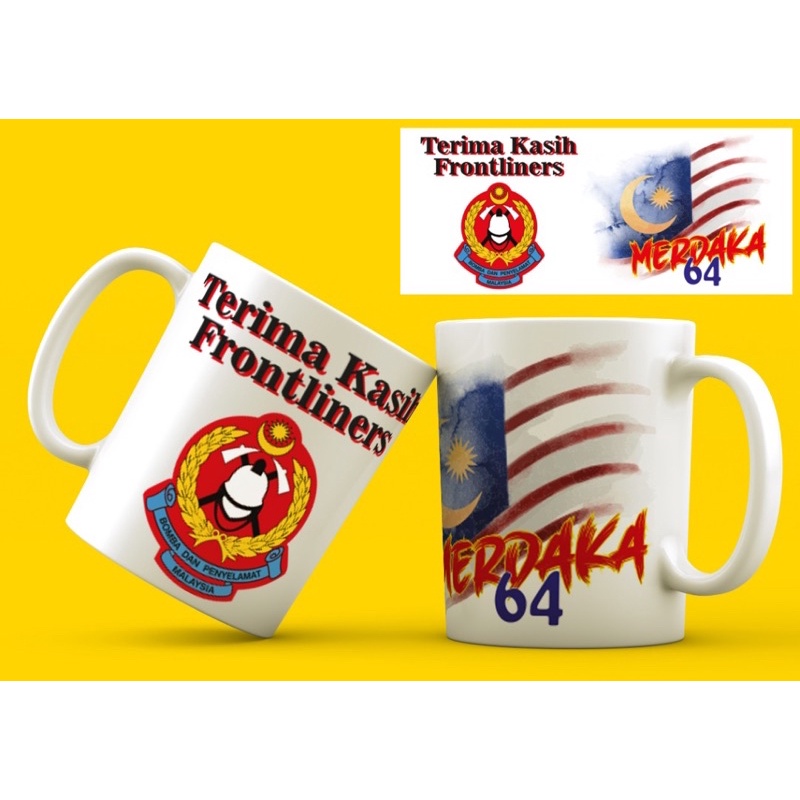 FRONTLINER BOMBA MUG CAWAN COVID-19 POLIS BOMBA JPJ KKM DBKL RELA birthday gift hadiah hari jadi