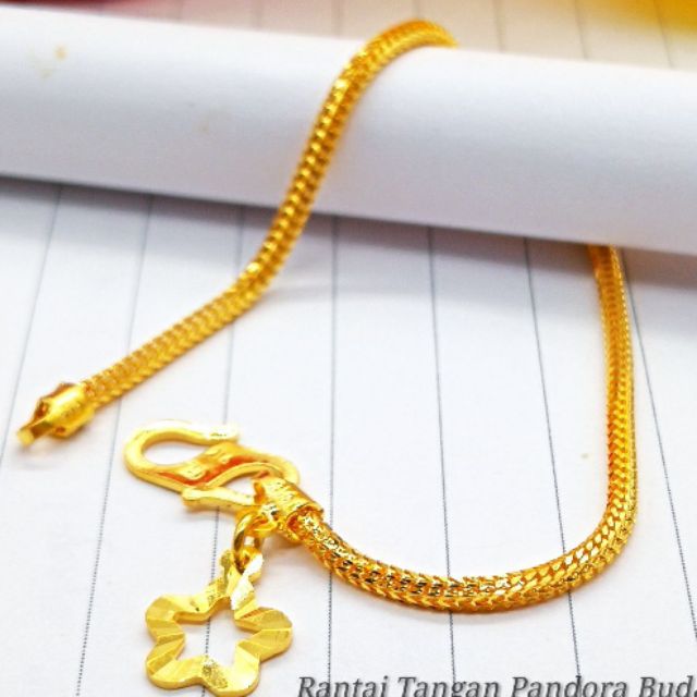  Gelang  pandora  padu budak  emas 916 tulen Shopee Malaysia