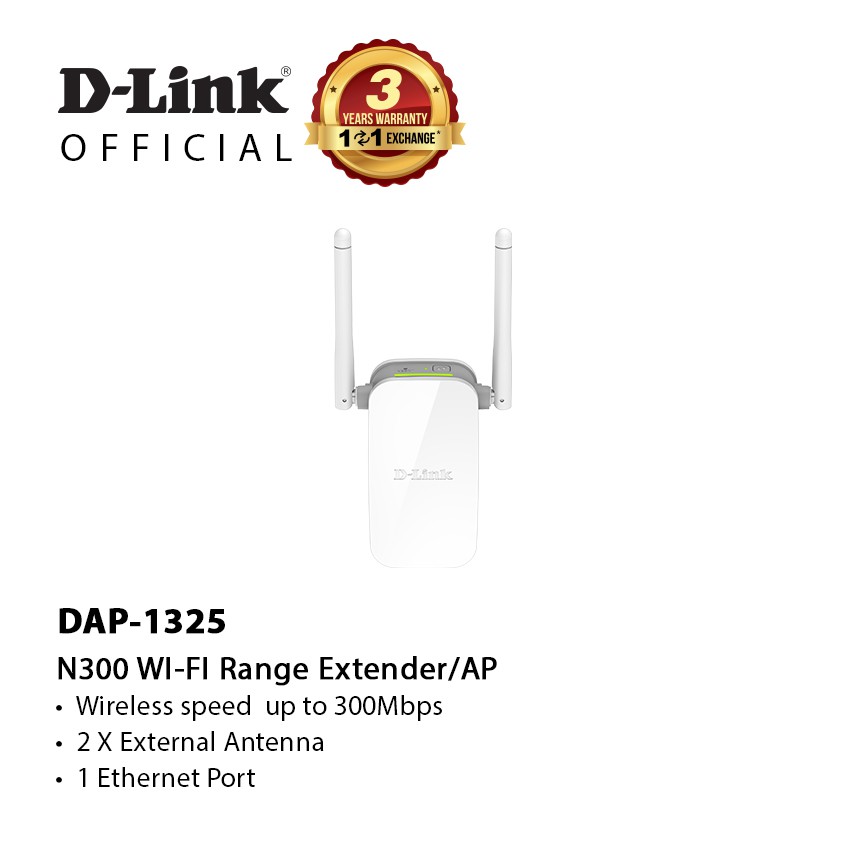 D Link Dap 1325 N300 Wireless Wifi Range Extender Booster Repeater Access Point With Ethernet Port