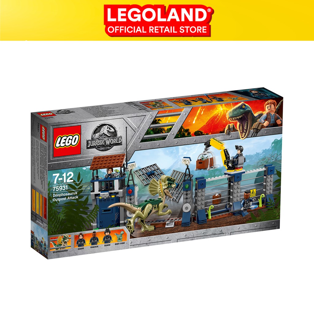 lego jurassic world dilophosaurus outpost attack