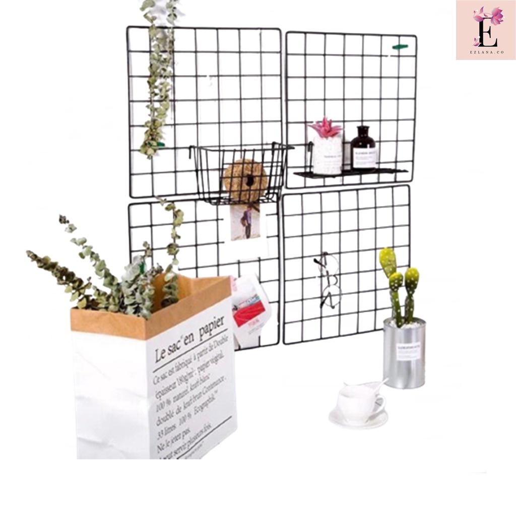 WallGrid Steel Mash Polaroid Frame Hanging DIY Panel Cube Organizer