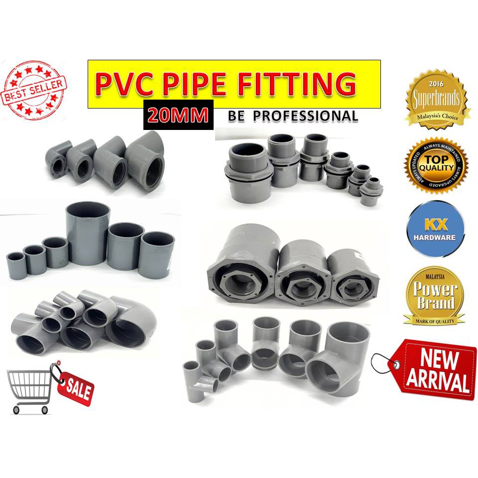 20MM (3/4") PVC PIPE FITTING KELABU Shopee Malaysia