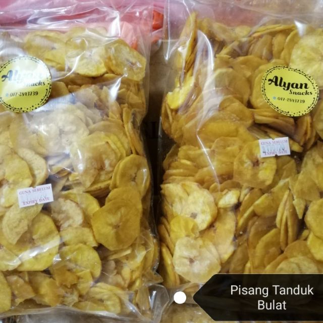 Kerepek Pisang Tanduk Bulat Masin | Shopee Malaysia