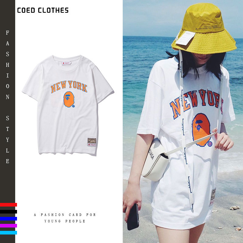 bape knicks tee