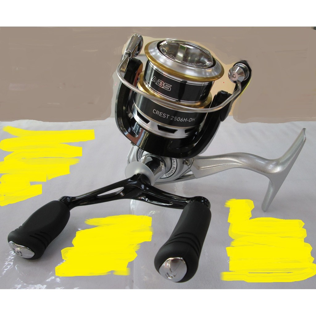 Daiwa Crest 2506h Dh Double Handle Spool Soft Silk Road Shopee Malaysia