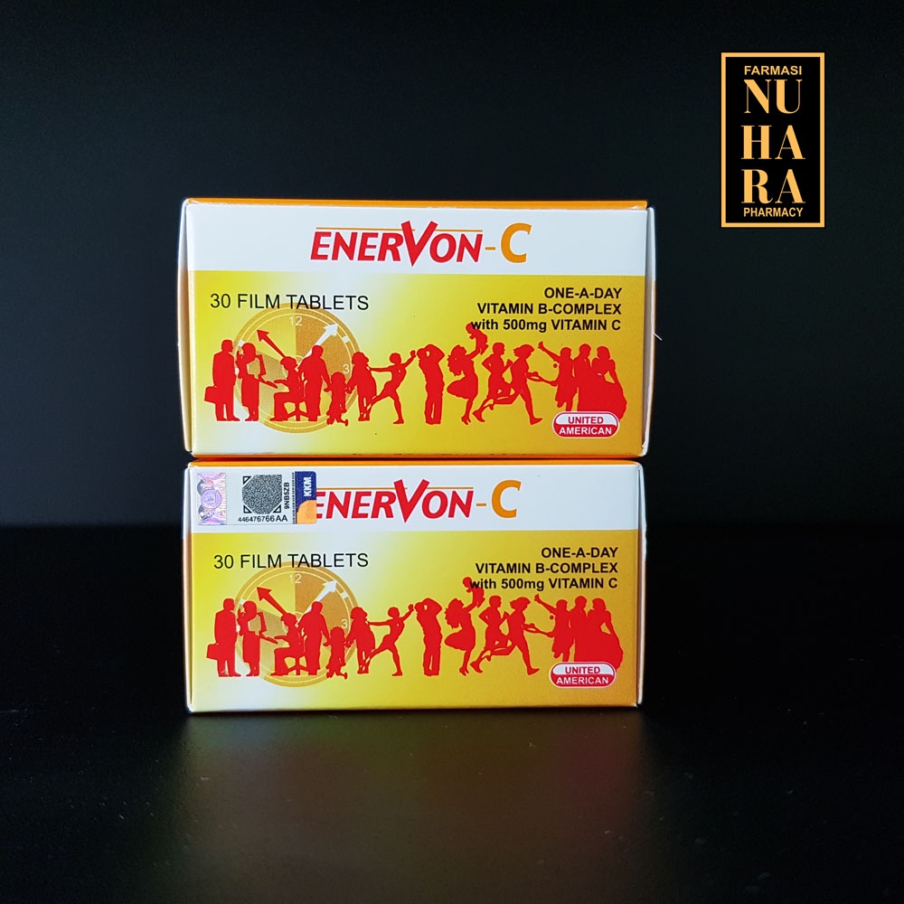 Enervon C Once a Day B Complex with Vitamin C 500mg for Energy and