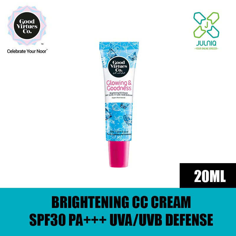 Good Virtues Co Gvc Brightening Cc Cream Spf30 Pa Uva Uvb Defence 20ml Shopee Malaysia