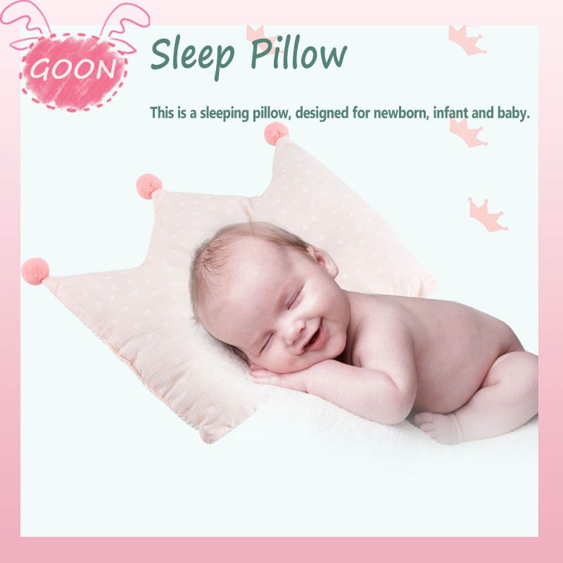 Baby S Crown Pillow Safe Support Sleep Flat Head Pillows Shopee