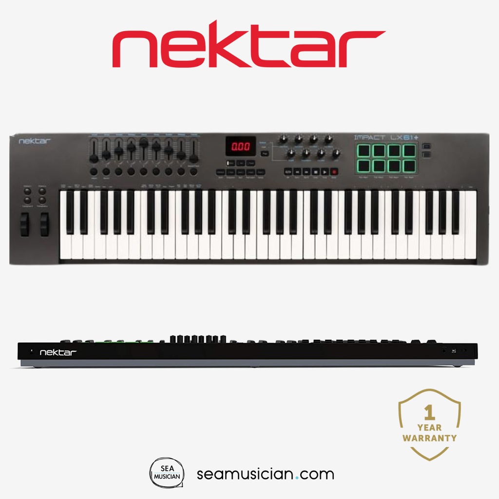 NEKTAR IMPACT LX61+ 61 KEY SYNTH ACTION KEYS KEYBOARD CONTROLLER (LX 61