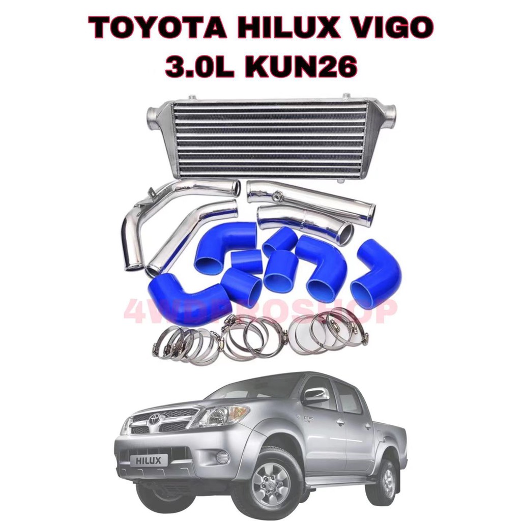 Toyota Hilux Vigo 2.5 3.0 kun 25 kun 26 Intercooler Kit With Aluminum