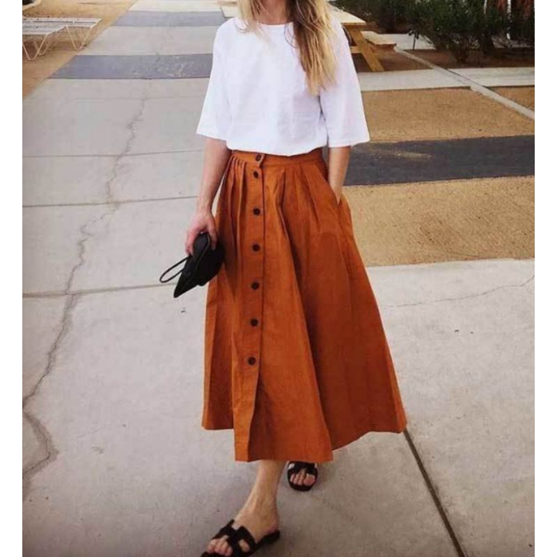 Long/Midi Skirt ( Live Item Lock ) | Shopee Malaysia