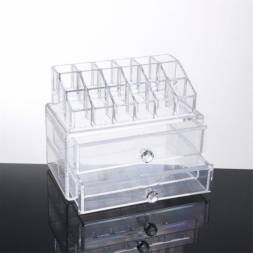 E Acrylic Jewelry Cosmetic Storage Drawers Display Makeup