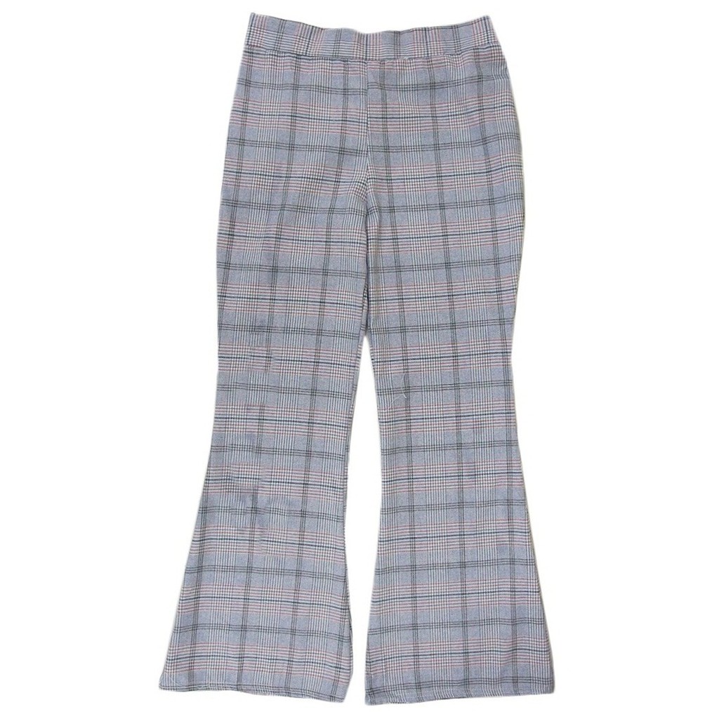 Vintage Checkered Pants Seluar  Grid Kotak  Kotak  Bootcut 