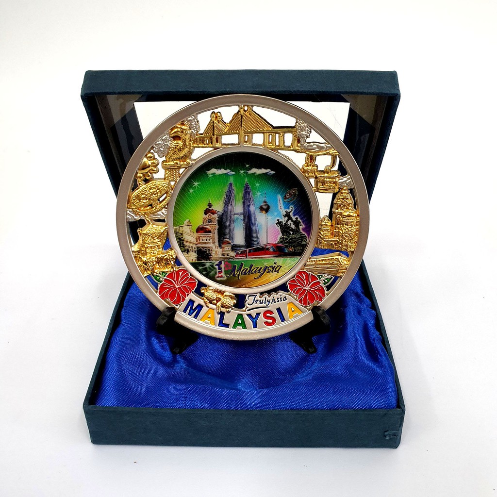 Malaysia Souvenir Plate/OleOle Malaysia/KL Plate/Malaysia Landmark