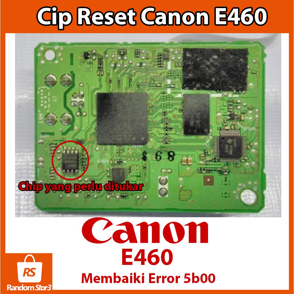 canon e460 reset