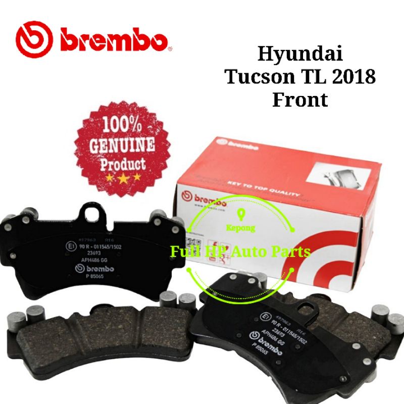 Original Brembo Front Brake Pad Hyundai Tucson TL 2018 Shopee Malaysia