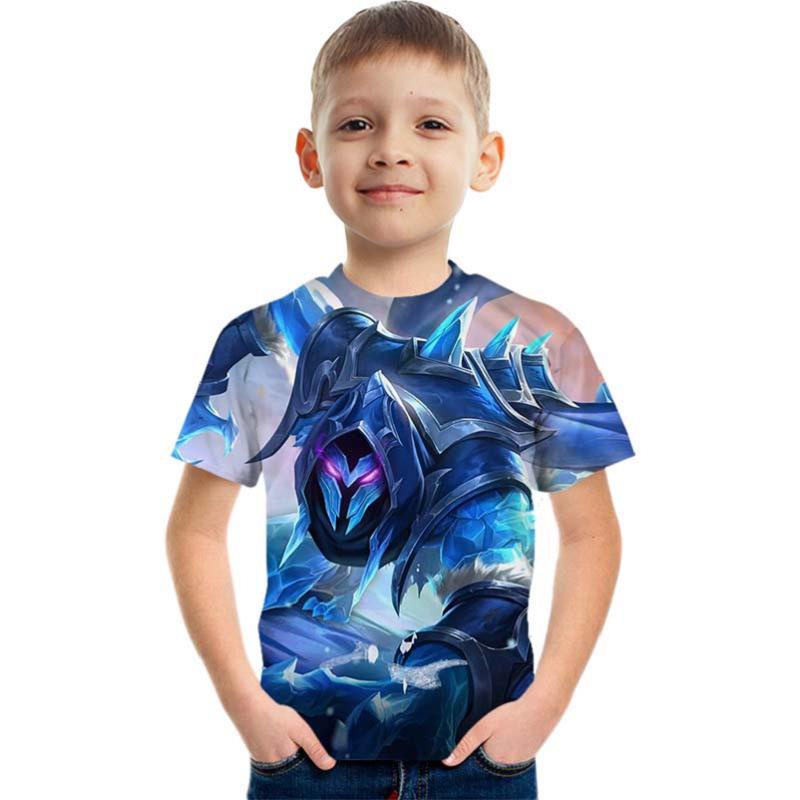 MOBILE LEGENDS Kids Shirt 3D Printing Kids Comfortable Short-sleeved T-shirt Kids Round Neck
