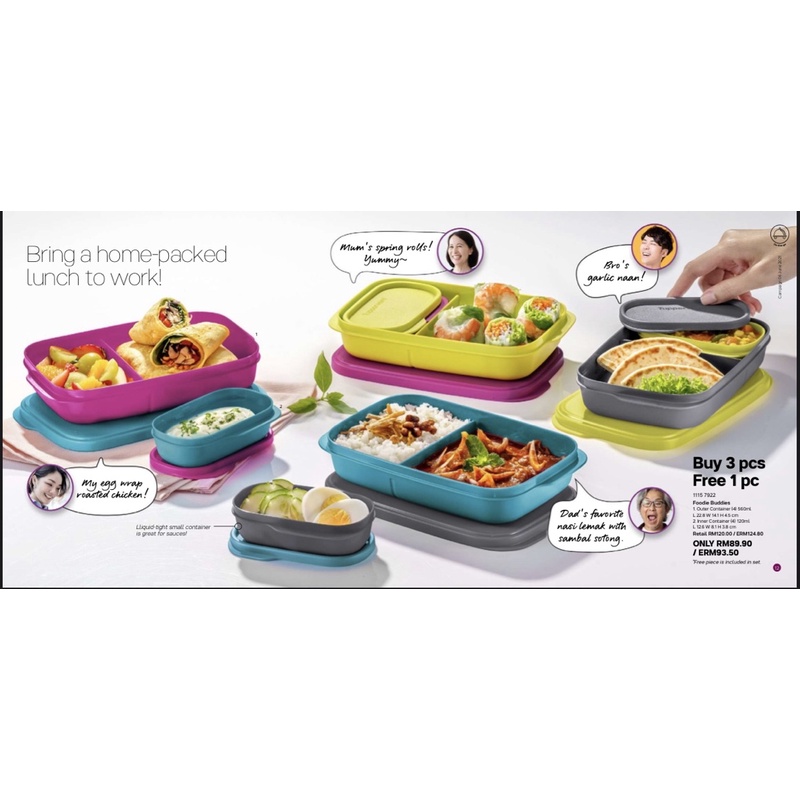 Tupperware My Foodie Buddy 1set