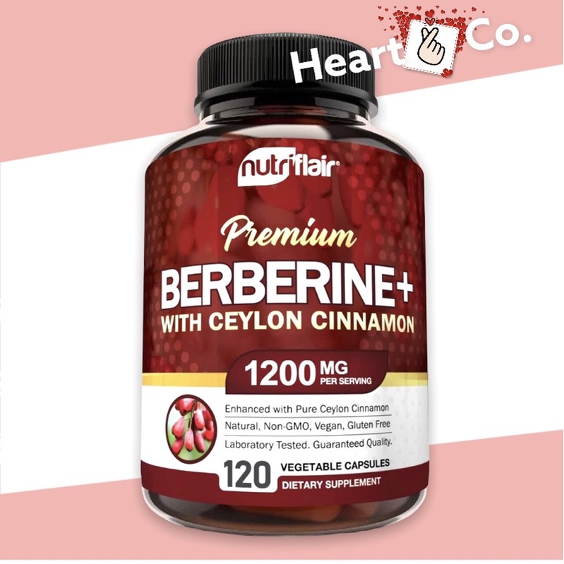 NutriFlair Ceylon Cinnamon Berberine HCL Chromium Capsules - 1200mg Per Serving - Supports Lipid - Foto 9