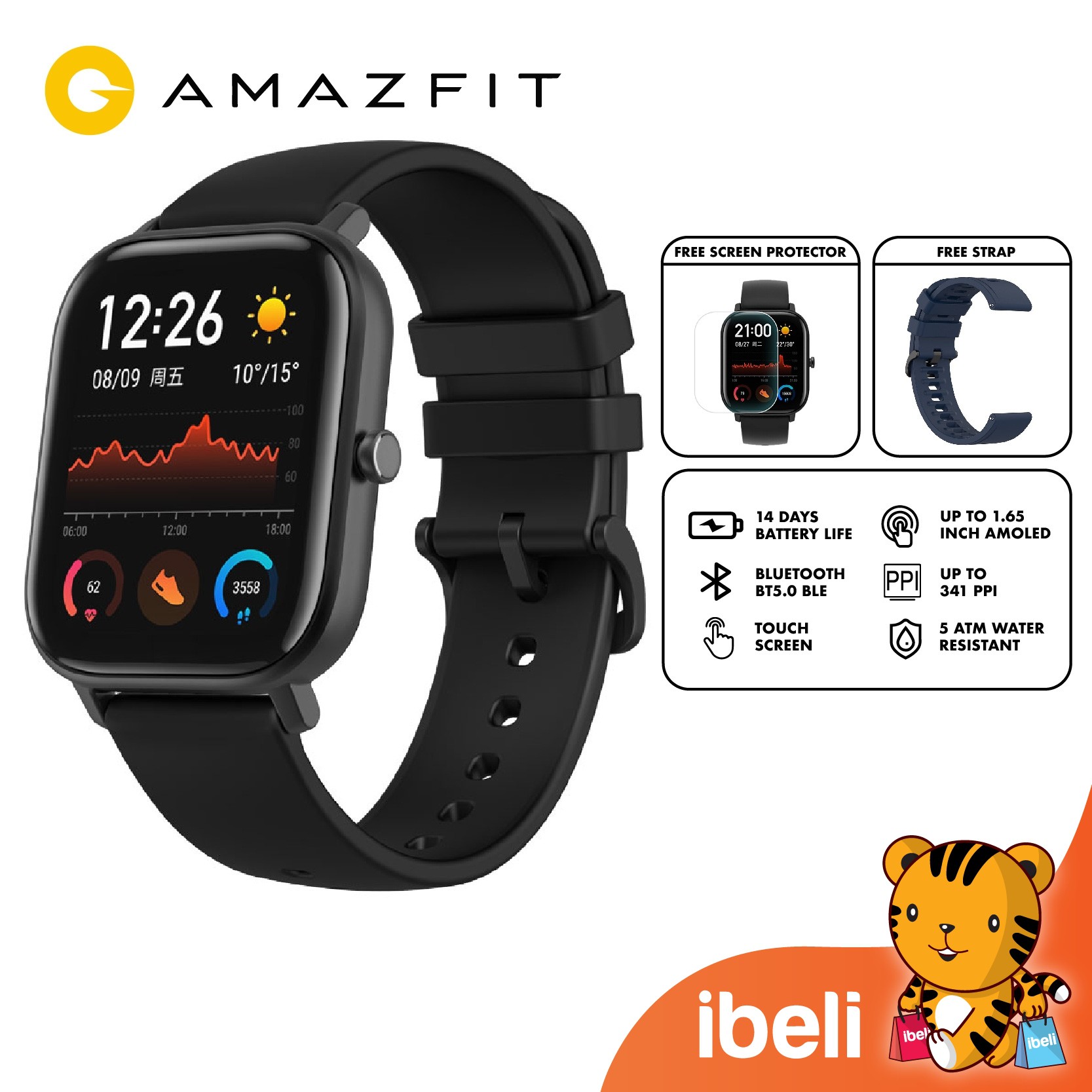 amazfit gts internal storage