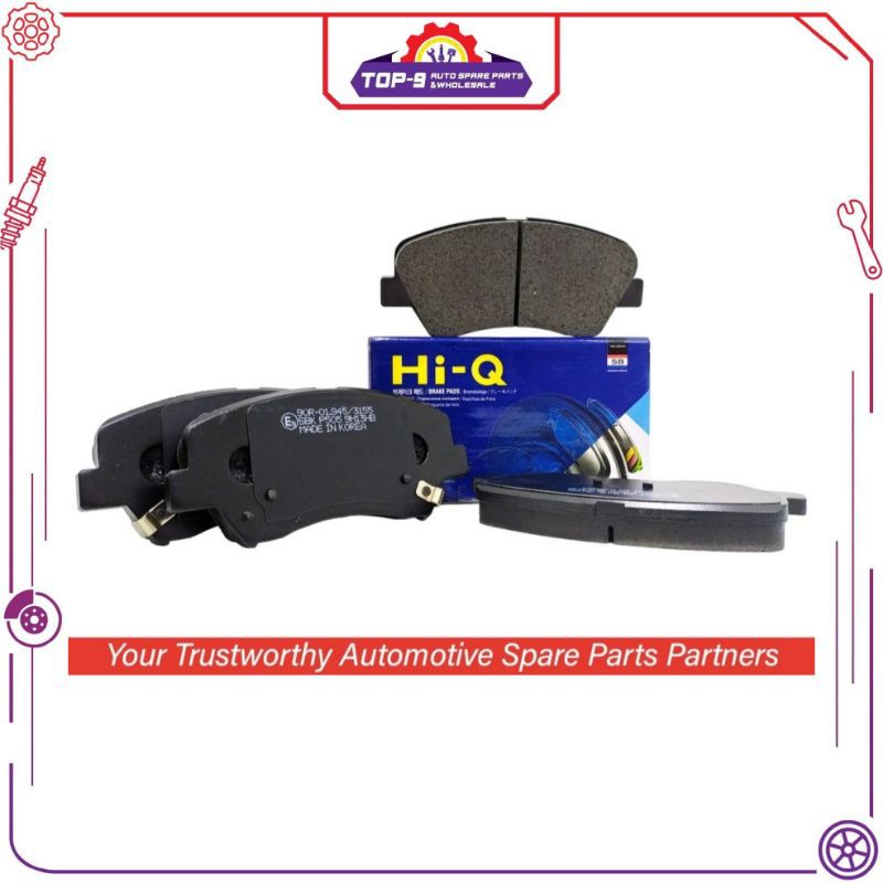 Sangsin Hi-Q Front Brake Pad Set (Left & Right) for Hyundai Elantra MD ...