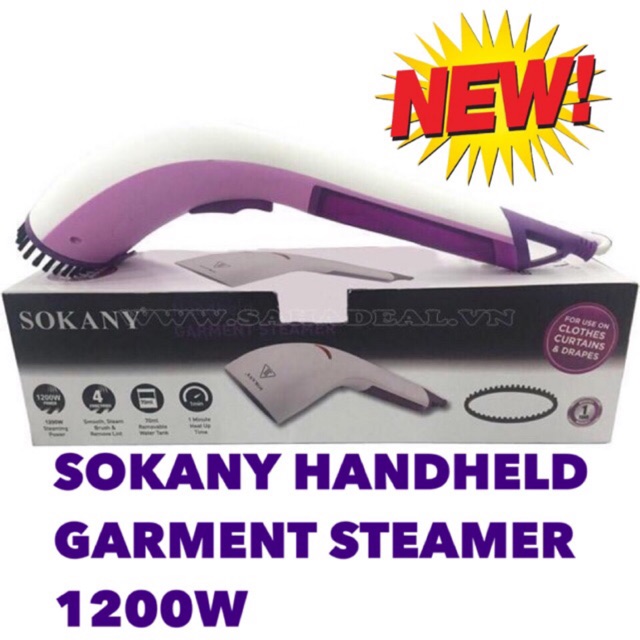 Sokany 1200w Handheld Garment Steamer For Clothes Curtains Drapes