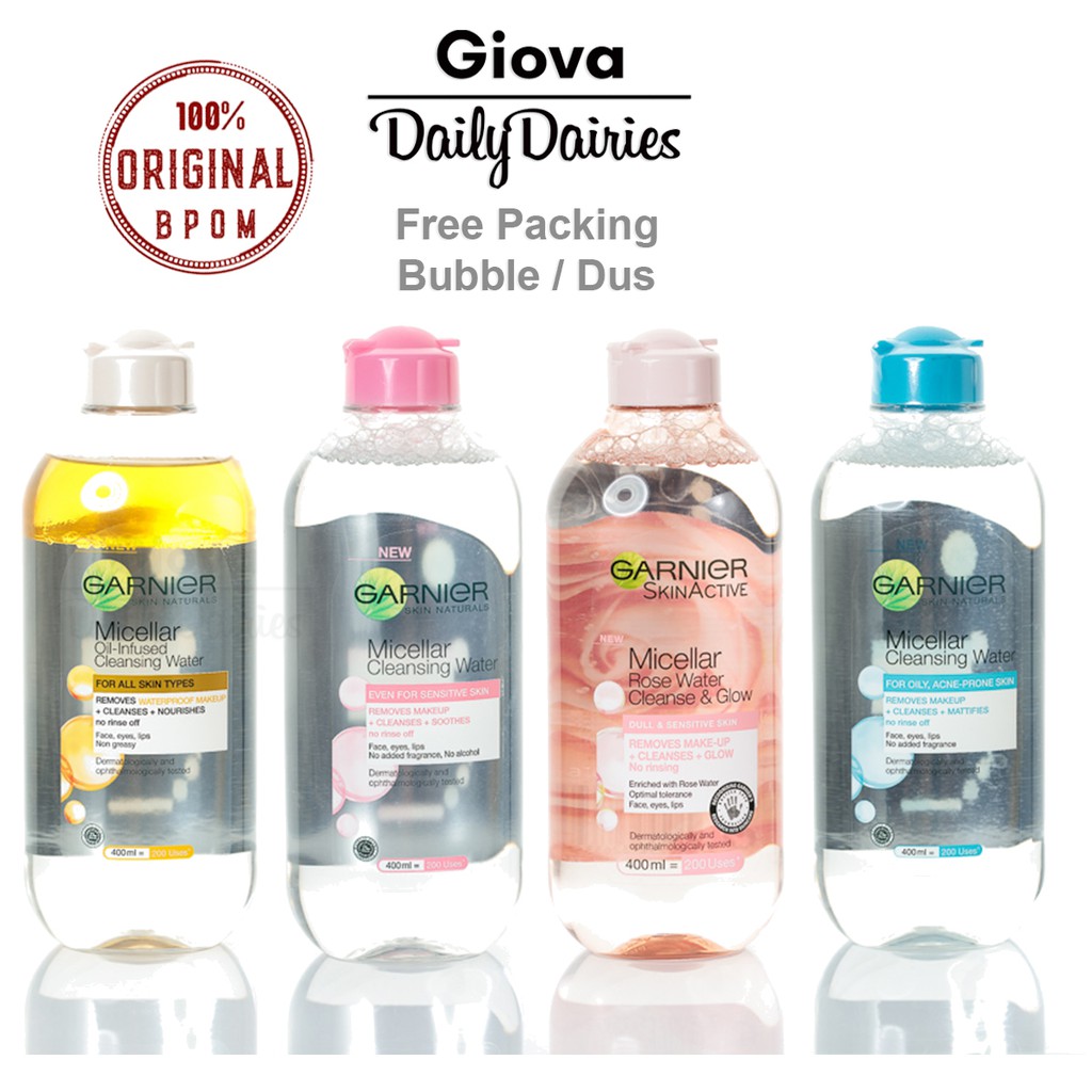 makeup remover garnier biru