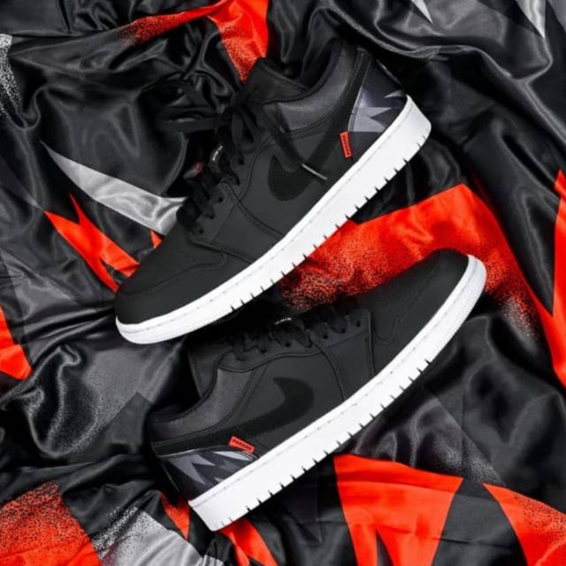 Nike Air Jordan 1 Low X Psg Paris Saint Burgundy Germain Shopee Malaysia