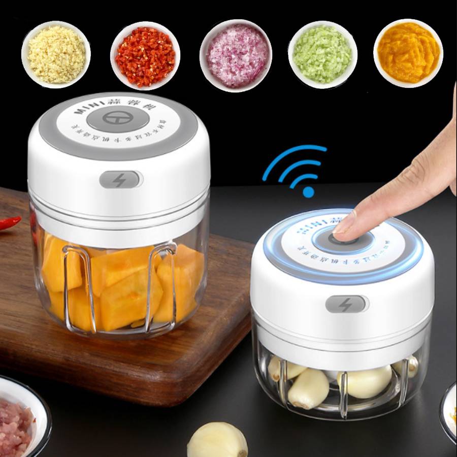 100ml Mini wireless Electric Garlic Grinder Portable Food Processor
