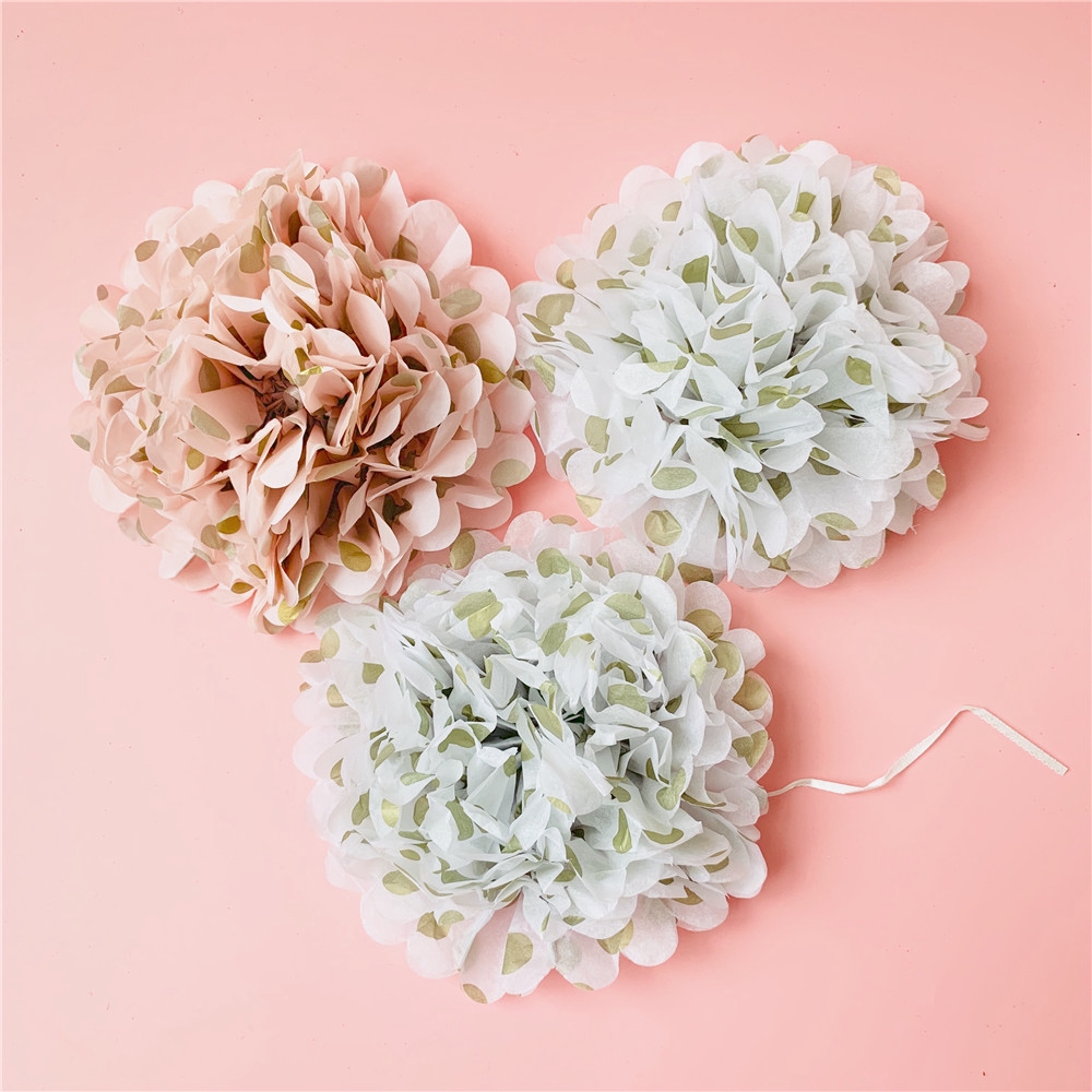 3pcs 8 10 Inch Tissue Paper Pom Poms Wedding Party Paper Pompom