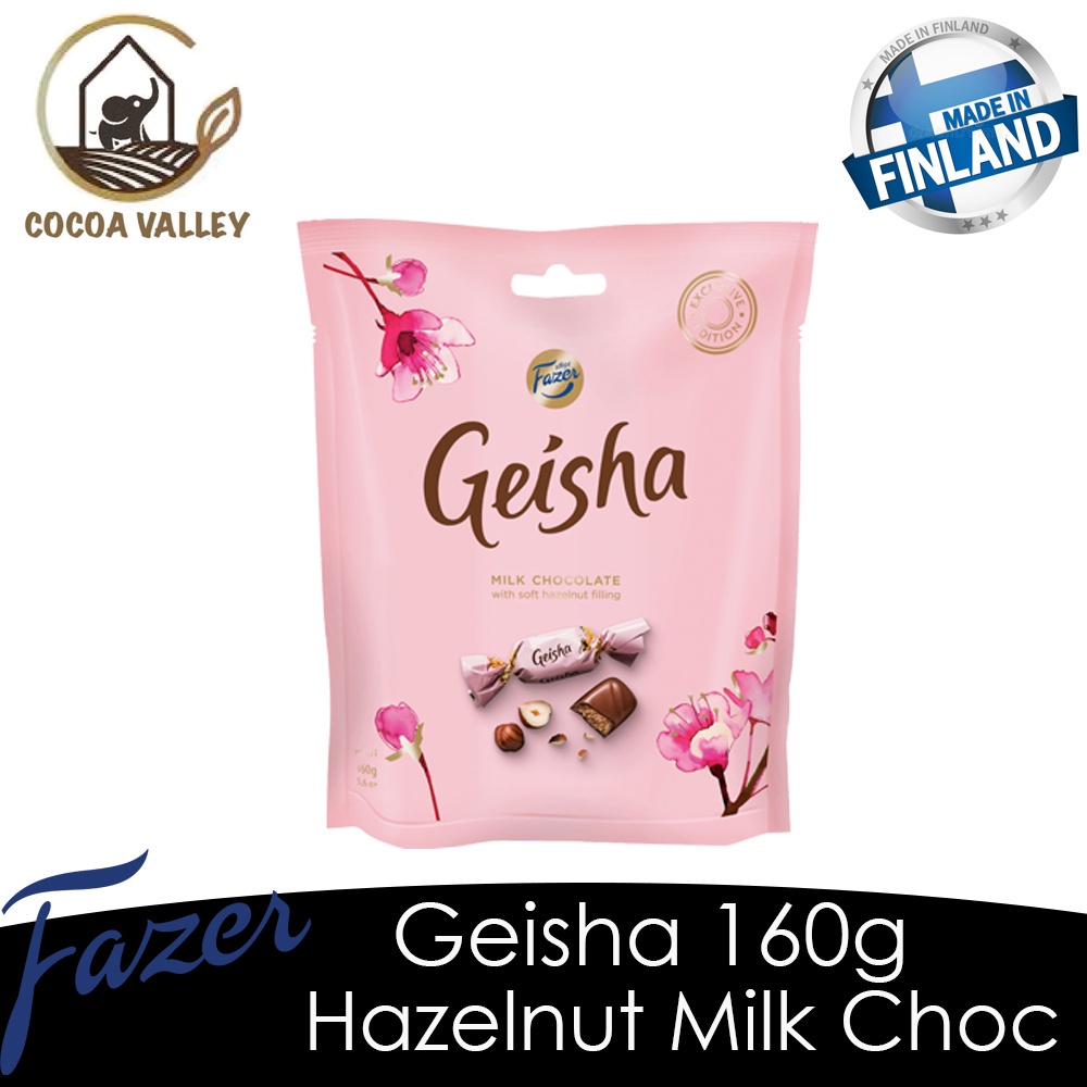 Fazer Geisha Milk Chocolate with soft hazelnut filling 22pcs 160g (Made
