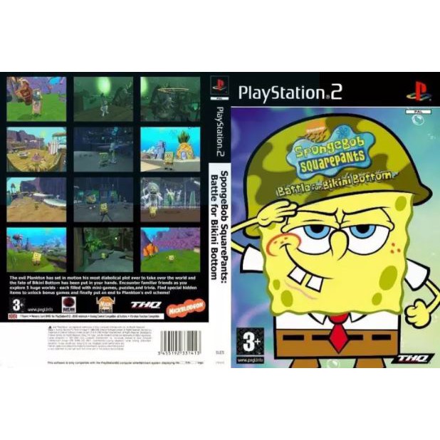 Nickelodeon SpongeBob SquarePants in Battle For Bikini Bottom PS2 Games ...