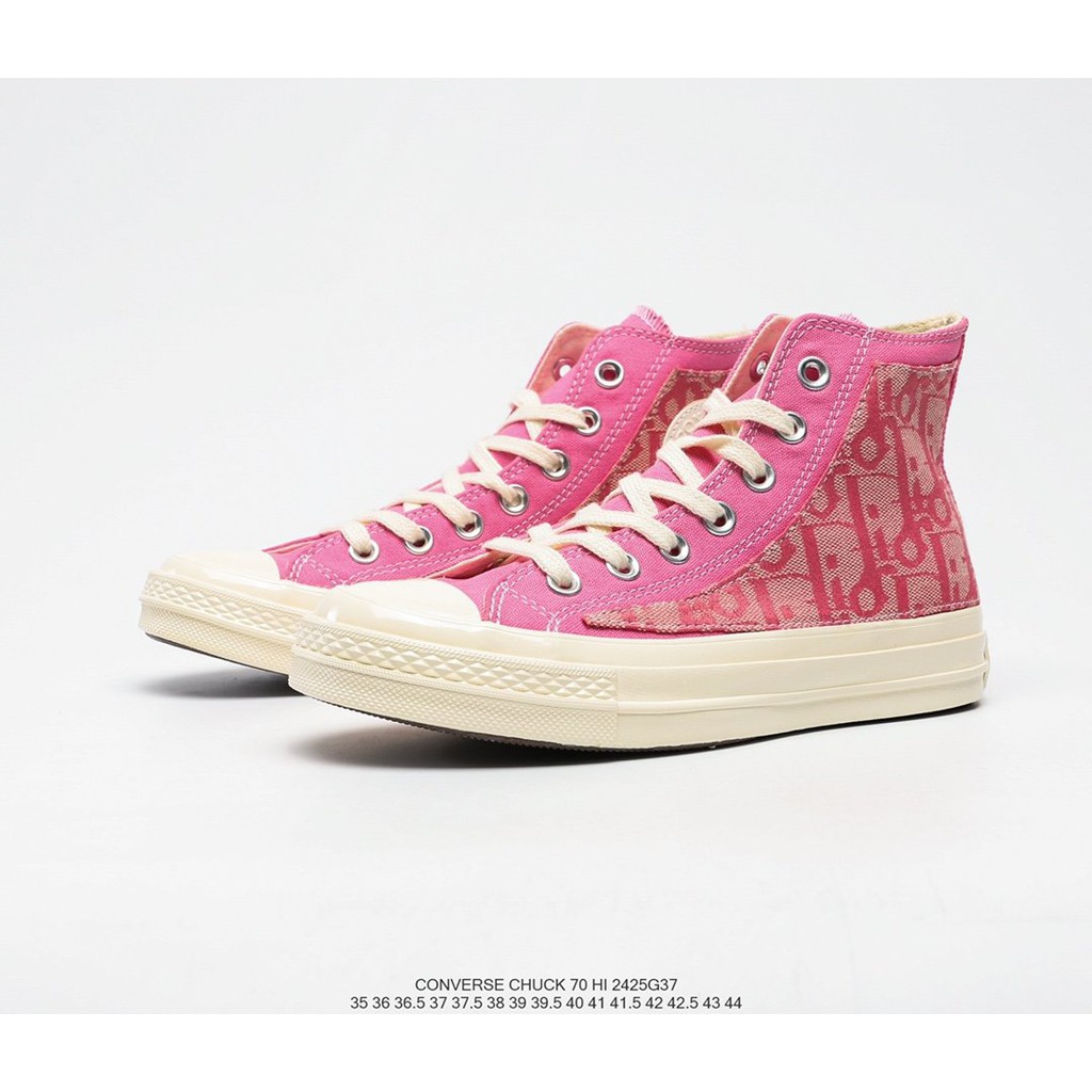 dior pink converse