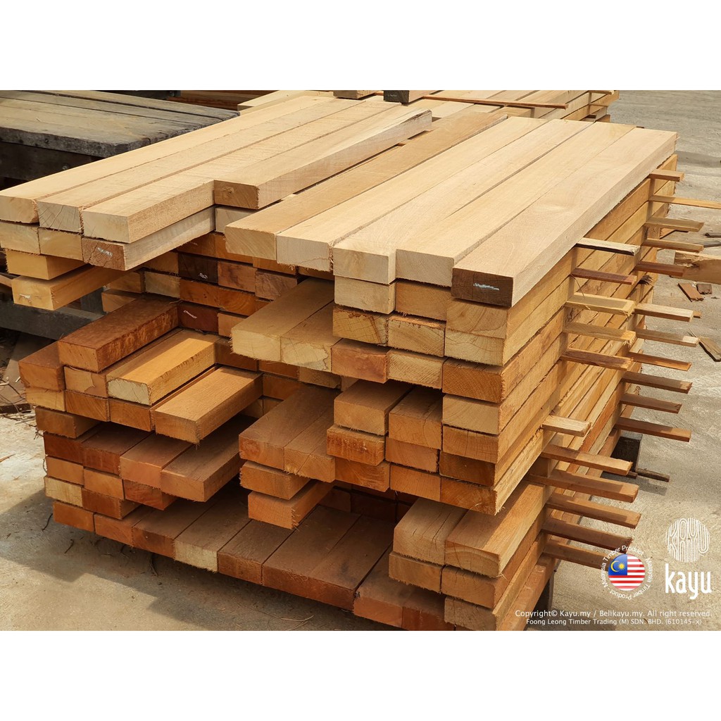 Kayu Balau Solid Wood 2" x 4" (12 ft) Shopee Malaysia