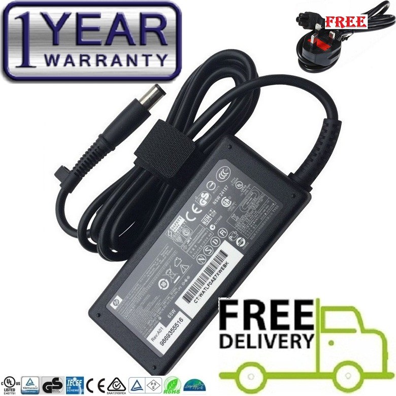 Power4Laptops Adaptateur Alimentation Compatible avec HP