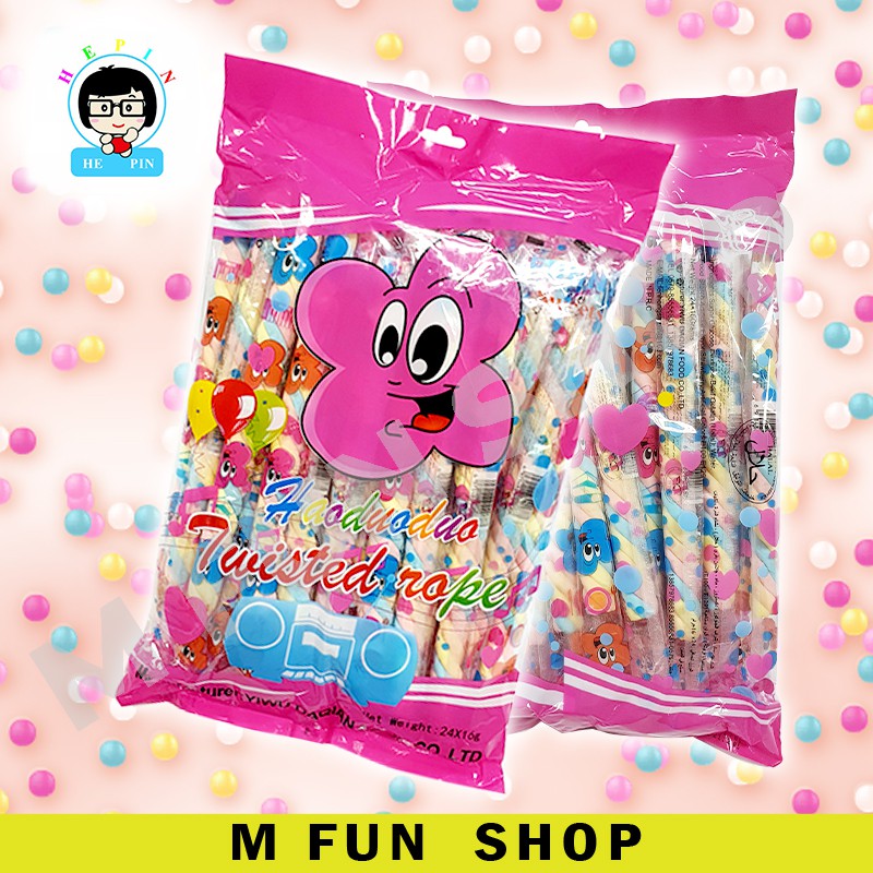 🔥SWEET SOFT🔥Long Twist Marshmallow 24pcs Shopee Malaysia