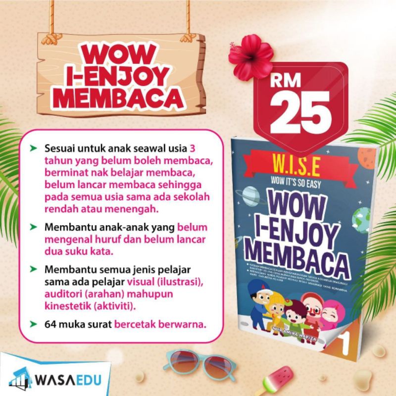 Buy Wow It S So Easy I Enjoy Membaca Free Gift Sesuai Untuk Prasekolah Belajar Membaca Mudah Cepat Santai Seetracker Malaysia