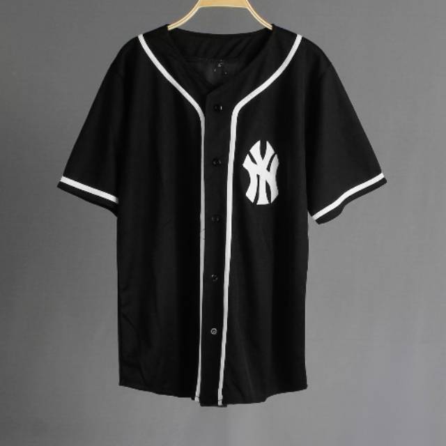 black ny baseball jersey