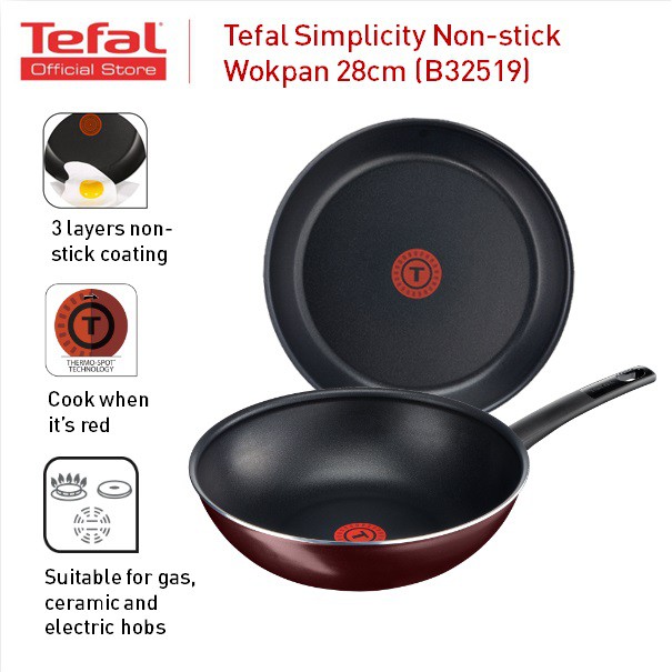 Amazon Com Tefal E79219 Jamie Oliver Induction Wok Pan 28 Cm In Diameter Suitable For Induction Stainless Steel 28 Cm Kitchen Dining