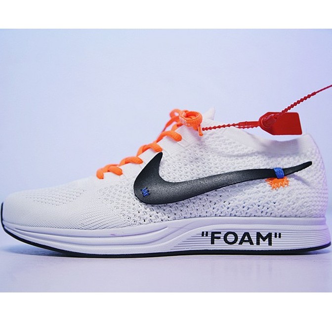 nike off white flyknit racer