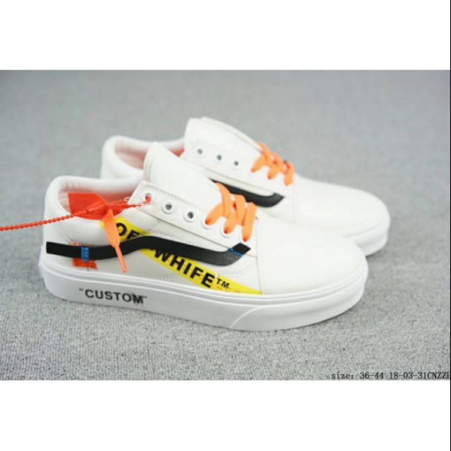 Vans x Off White Old Skool Custom Sneaker Fashion Sneaker Sneaker | Malaysia