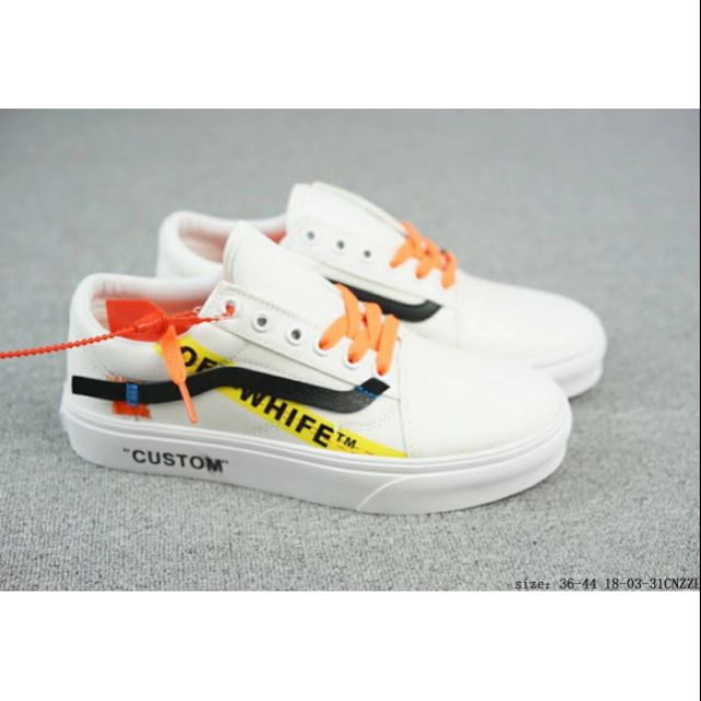 vans off white old skool custom