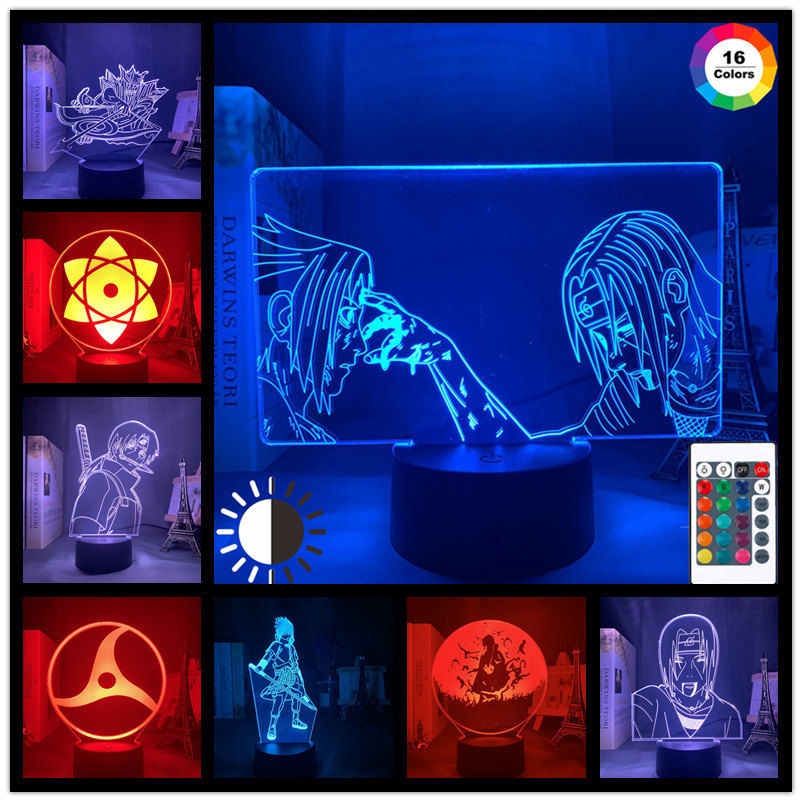 Figure Sasuke And Itachi Uchiha Night Light Bedroom Decor Colorful 3d Led Lamp Manga Gift For Anime Naruto Fans Shopee Malaysia - roblox night light color changing 3d illusion led lamp for home