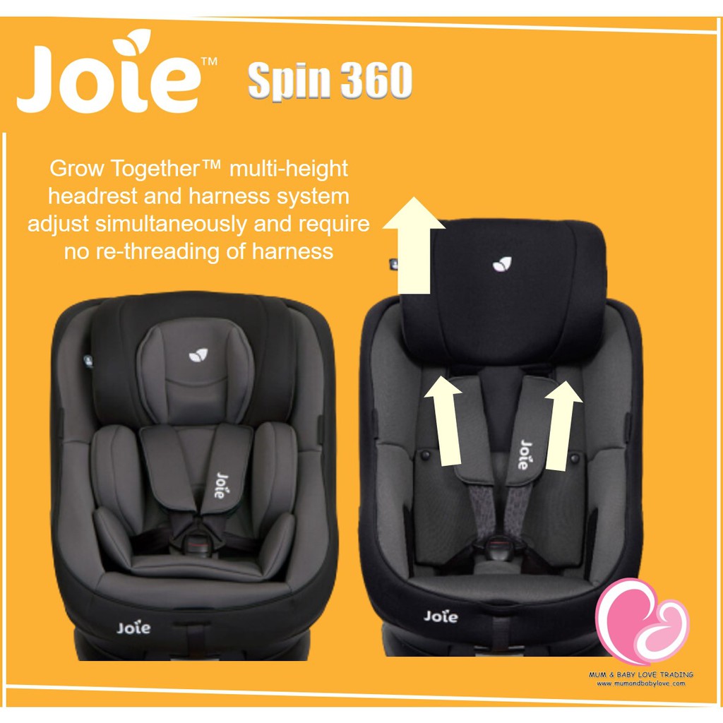 joie 360 spin loosen straps