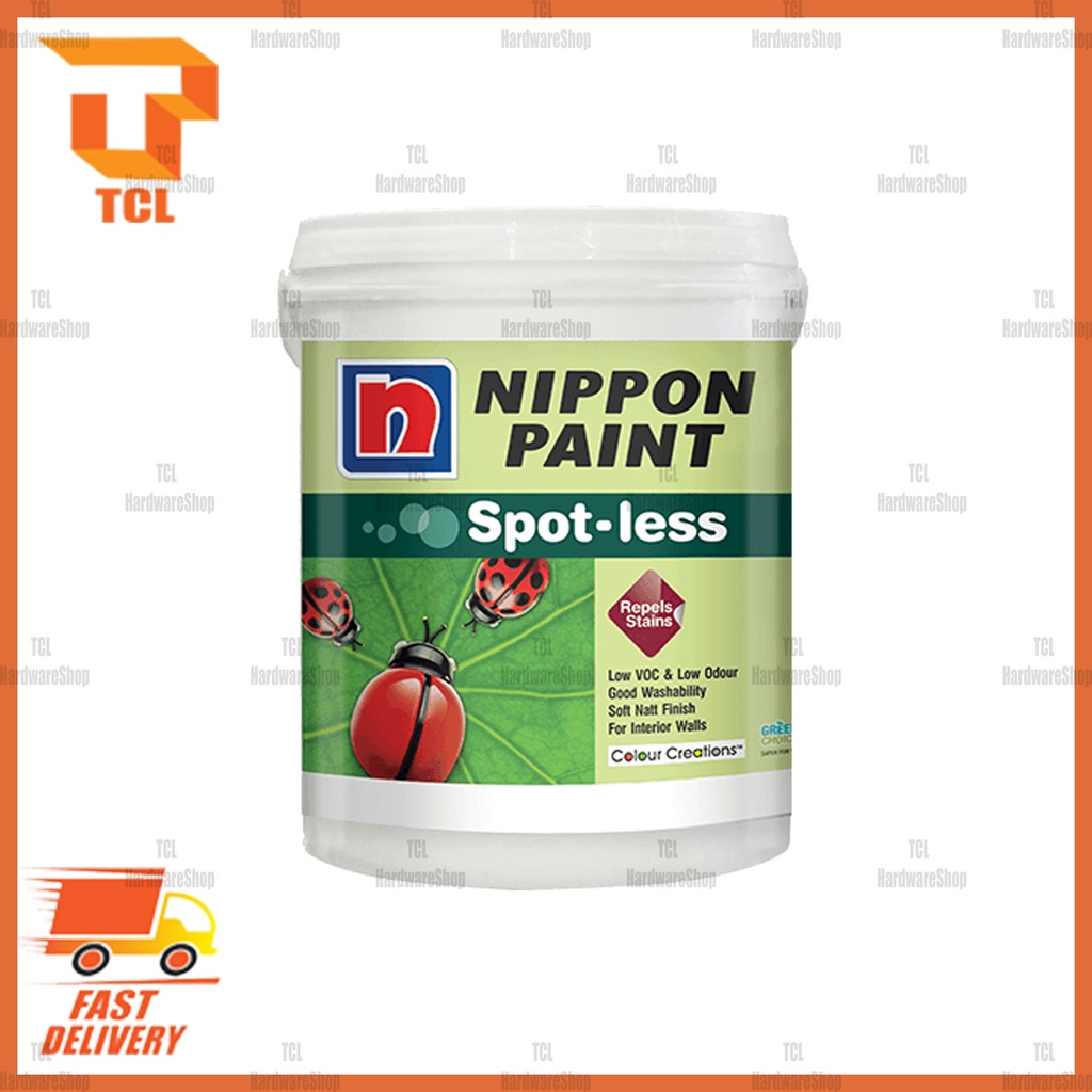 Nippon 5L SPOTLESS ultralow VOC interior premium paint with very high