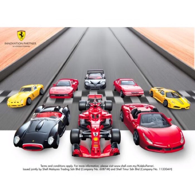 shell ferrari car collection 2019